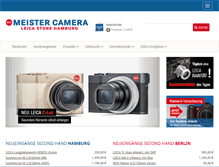 Tablet Screenshot of meister-camera.com